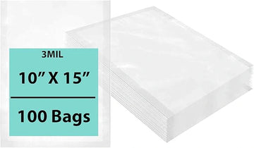 10X15 inches Vacuum Seal Bags for Food Packaging 3 Mil Co-Extruded
